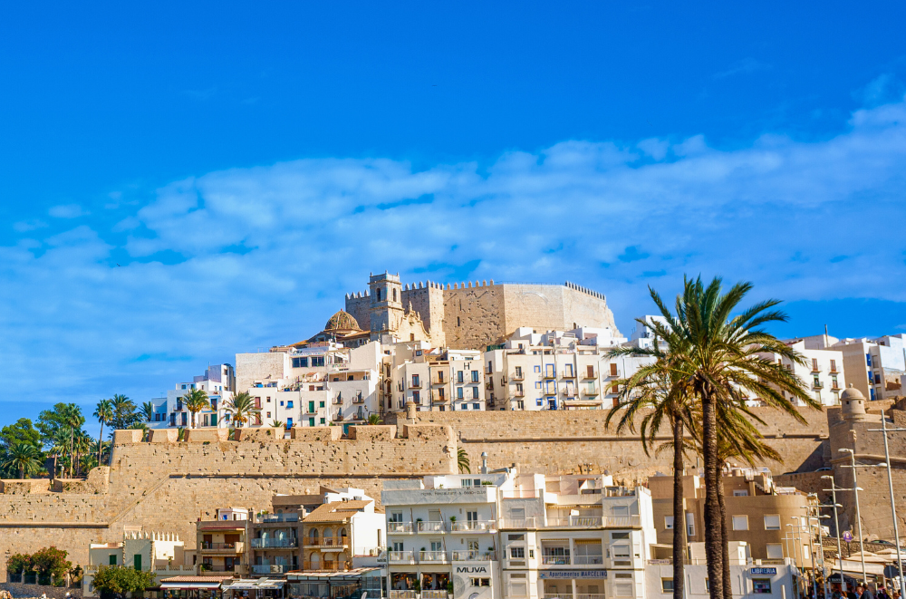 Peñíscola castle and old town