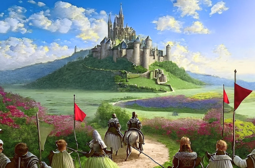 Lannister army marching towards Highgarden castle